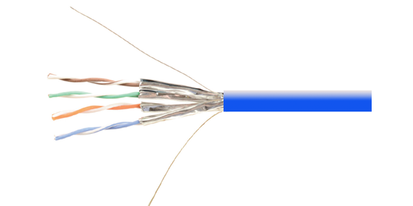 CAT6A UFTP 23AWG, LSZH CABLE 305M, Blue-img-1